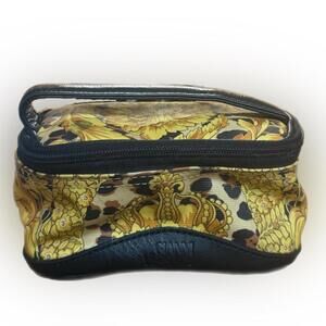 Versace Yellow and Black Cosmetic Bag- EUC